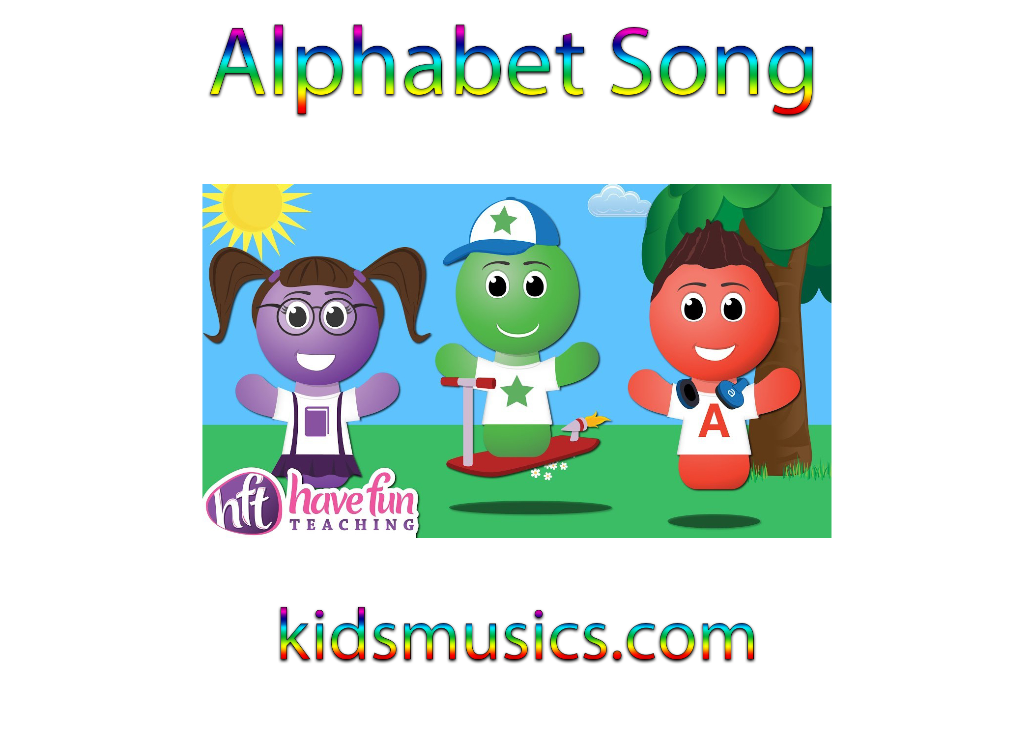 KidsMusics】 Alphabet Song Free Download MP4 Video 720p + MP3 + PDF Lyrics —  Kids Music